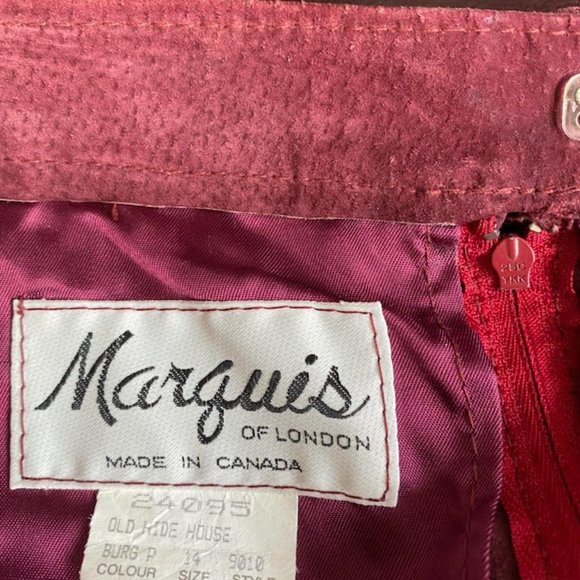 MARQUISE OF LONDON LADIES SUEDE MIDI SKIRT SIZE 14. - Picture 4 of 4